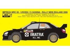 Decal - Subaru Impreza WRC 05 Rally New Zealand 2006 - V.Rossi